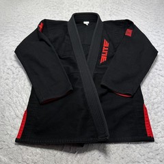 Elite Sports GI Set MMA Brazilian Jujitsu BJJ Uniform Black Red Adult Size C3