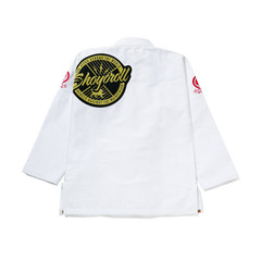 Custom White BJJ Gi Professional Training Kimono 450 GSM Pearl Weave Jacket 10