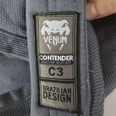 Venum Contender 2.0 BJJ Gi Jiu Jitsu Sz C3 Gray Uniform Jacket ONLY Athletic