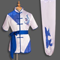 Silk Kung Fu Tai Chi Uniform Martial Arts Suit Suit Sequins Dragon Embroidery