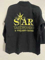 Tusah Black Martial Arts Taekwondo Training Uniform Youth Size 2/160cm # 539