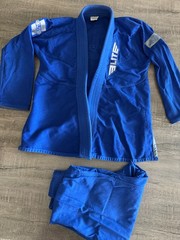 ELITE Sports Kids BJJ Brazilian Jiujitsu Gi Uniform Top Blue – Youth Sz. C2