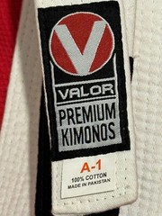 VALOR – Red JiuJitsu Gi (unisex, Size Small, For Young Adults/juniors)