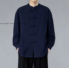Summer Men’s Tang Suit Traditional Kung Fu Tai Chi Shirt and Pants Uniform Sets