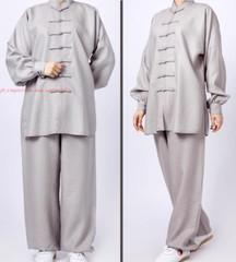 Men Women Linen Tai chi Uniforms Kung fu Suit Martial arts Wing Chun Clothes Set