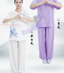 Summer Women’s Tai Chi Suit Kung Fu Costum Morning Exercise Uniform Martial Arts