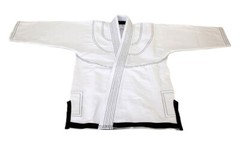 Martial Sports Premium Brazilian Jiu Jitsu Gi White/Blk Free Belt Free Shipping