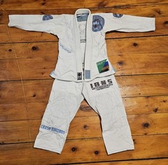 Crash Kimono Womens F2 Short White Gi BJJ Top & Bottom Pants Set Jiu-jitsu Worn