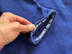 Gold BJJ Foundation Gi A2L Blue Jiu-Jitsu Pearl Weave Jacket