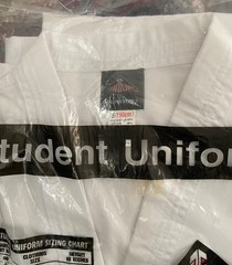 Century Martial Arts Tae Kwon Do, Uniform Student White Size 5 (Adult Large)