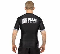 Fuji MMA BJJ Jiu Jitsu ShortSleeve Short Sleeve SS Rashguard – Black / Gray