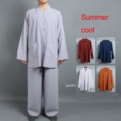 Unisex Buddhist Zen Clothing Shaolin Monk Kung Fu Martial Arts Wushu Uniforms