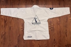 Braus Alliance Jiu-Jitsu BJJ Gi Uniform Set White Adult Unisex A2