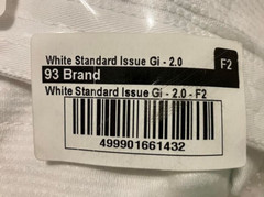 Jiu Jitsu Gi BJJ Standard Issue Uniform Women 375 GSM Pearl Weave Size F2 New