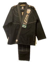 Elite Brazilian Jiu-Jitsu Set Size A-2 Color Black/ Yellow Gorpcore Grunge Sport