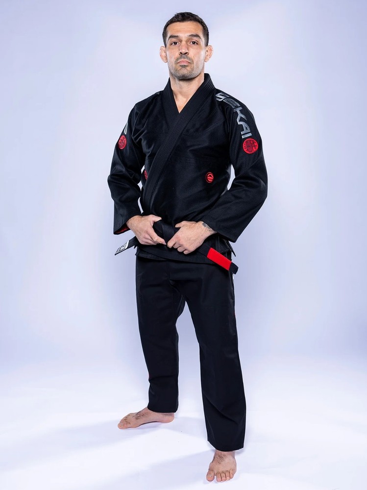 New Fuji Sports Sekai 3.0 „World” Mens Brazilian Jiu-Jitsu BJJ Gi – Black/Grey