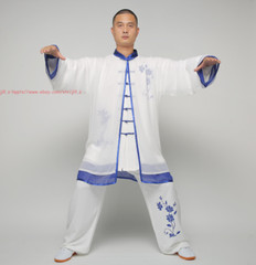 Summer Chinese Tai Chi Linen Uniforms Unisex Wushu Kung Fu Suit Clothing Sets