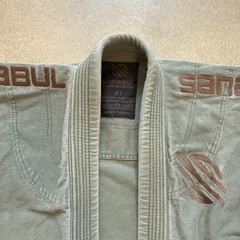 SANABUL Adult Size A1 Jiu Jitsu BJJ Gi Jacket Pants Green Cotton Martial Arts
