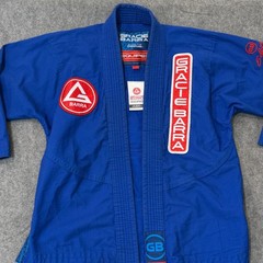 Gracie Barra Blue GB Equipe Edition Jiu Jitsu Kimono Jacket & Pant Youth Size Y3