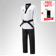 Adidas Poomsae WT Dan Uniform (Male) Taekwondo Dobok TKD Male Tae Kwon Do + Gift