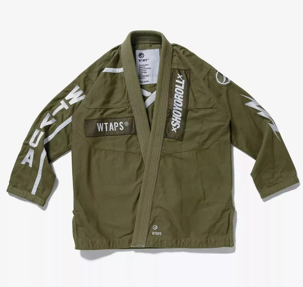 Shoyoroll Olive Green Batch 113 WTAPS Athlete Jiu Jitsu Kimon Uniform With Bag