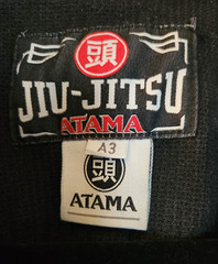 Atama Mundial Jiu Jitsu Gi Jacket Only – Black A3 Adult Large – BJJ Kimono top