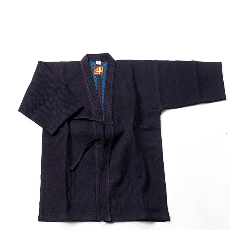 indigo dyed navy blue double layer Japanese Kendo gi Kendogi 100% Cotton