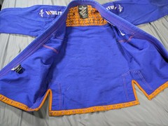 Elite Sports BJJ Gi Jacket Mens Small A1 Blue Kimono Brazilian Jiu Jitsu MMA