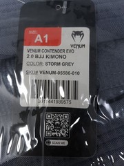 Venum Contender Evo 2.0 BJJ Gi Kimono Brazilian Jiu Jitsu Storm Grey A1