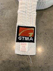 GTMA Jiu Jitsu Gi Double Weave White Kids Size 2/160