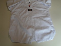 Asian Sun Jacket White Size 4 Martial Arts Adult clean