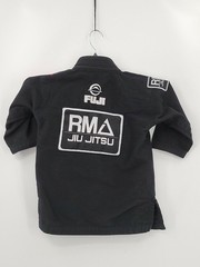Fuji Gi & Gear Womens Size C00 Color Black 3/4 Sleeve Graphic Martial Arts Wrap