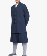 5color Full cotton Buddhist shaolin monk uniforms zen suits lay clothing black
