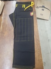 Shoyoroll Gi Black Jiu-Jitsu Kimono Karate Kung Fu Uniform Pants Snake Size A-2