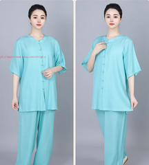 Cotton linen Tai chi Suit Kung fu Martial arts Uniform Wing Chun Shirt and Pants