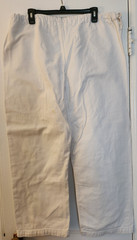 Vintage Early 2000s Atama Gi Kimono Pants -White- A4 -Made In Brazil -Kanji Tag