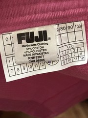 FUJI KIMONO Women Martials Arts Core Pink Premium Cotton Jacket 83977 SZ W3