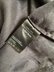 Paris Atelier & Other Stories Linen Dress Women L Gray Puff Sleeve Square Neck
