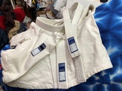 Judo Uniform (top And Bottom), Size 000, TMD Toyo, For Toddlers. Includes Belt