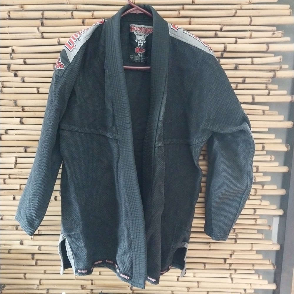 Gameness Gi Sz A2 Black Top Jacket NO BELT Judo Brazilian Jiu Jitsu MMA Komono!
