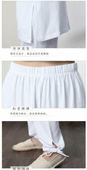 Womens Martial Arts Wushu Tai Chi Yoga Set Kung Fu Suit Pants Top casual clothes