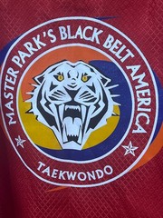 Master Park’s Black Belt America Taekwondo Uniform Red Size 3 USA Korea Martial