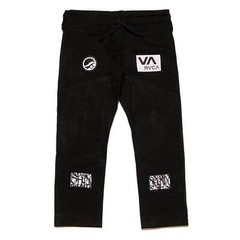 Black BJJ Gi Shoyoroll RVCA 450gsm Uniform Batch105 Brazilian Jiu Jitsu With Bag