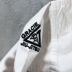 Gracie Jiu-Jitsu Official Kids Gi Set 00 White Jacket Pants BJJ Youth Gi Uniform