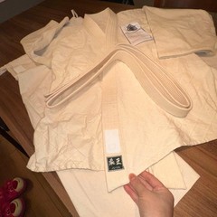 JU-OH Judo Uniform Set (Top And Bottom) Size 3 (approx. 170) Cream – Seifu