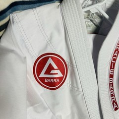 Gracie Barra Jiu-Jitsu Gi Set Youth 4 GB Edition White Ripstop Fabric