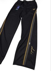 Mizuno Quick Dry Tracksuit Set Black Gold Men XL Jacket Pants New Tags Japan