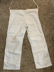 Fuji Kimono single weave Judo Gi pants and belt Size 6