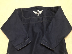 Elite Sports Jiu Jitsu MMA Karate Size C1 Youth Blue Top Short Sleeve Training