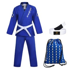 BJJ Jiu Jitsu Gi Lightweight Kimono Pearl Wave IBJJF Approved Uniform with Belt
